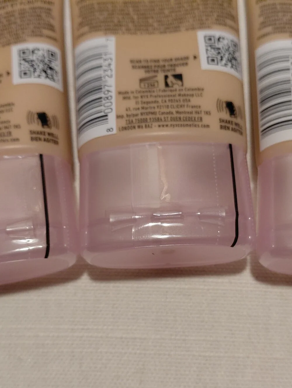 3 NYX Bare With Me Blur Foundation In #05 Vanilla Sealed New